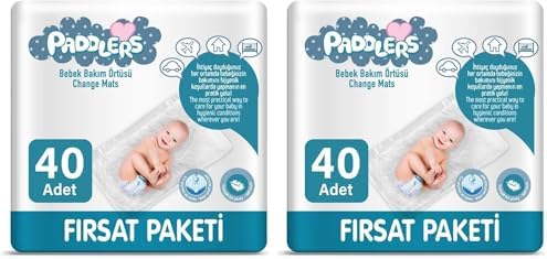 PADDLERS 4X10 ADET BEBEK BAKIM ÖRTÜSÜ (60X60 Boyutunda) (2 paketi) - Görsel 1