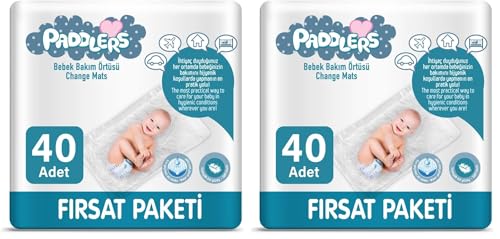 PADDLERS 4X10 ADET BEBEK BAKIM ÖRTÜSÜ (60X60 Boyutunda) (2 paketi)