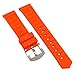Vintage.G 20mm Soft Rubber Strap Orange Watch Band Compatible with 20mm Lug Width Watches