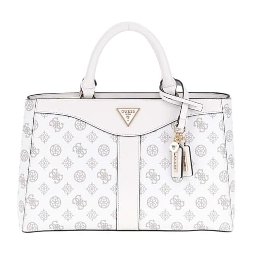 GUESS Dorys Luxury Satchel White Logo
