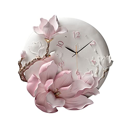 Horloge murale en forme de fleur XJBTBA pour habiller un grand mur