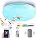 Produktbild WRMING LED Deckenleuchte mit Bluetooth Lautsprecher RGB Deckenlampe Alexa Echo&Google Home Moderne Musik Deckenleuchte Geeignet für Wohnzimmer Küche Studie Büro