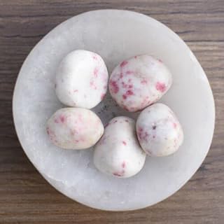 Pachamama Essentials Cinnabar in Scapolite Matrix Tumbled - Cinnabite Tumbled - Polished- A Grade - Healing Stone (20-25mm) (1)