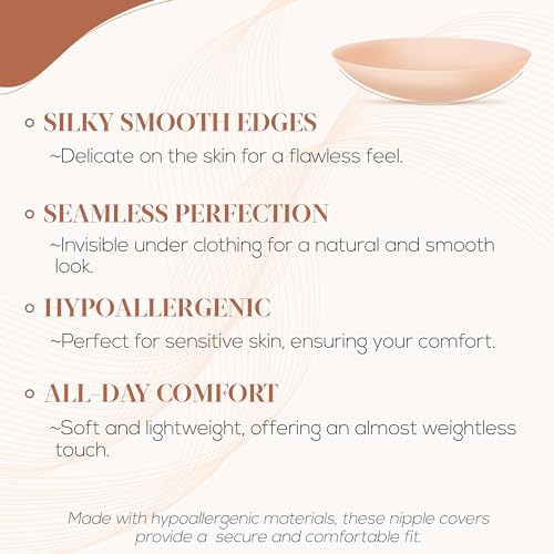 Medical Grade Nipple Covers for Women Reusable Silicone Adhesive Pasties Invisible Sticky Covers Travel Case4