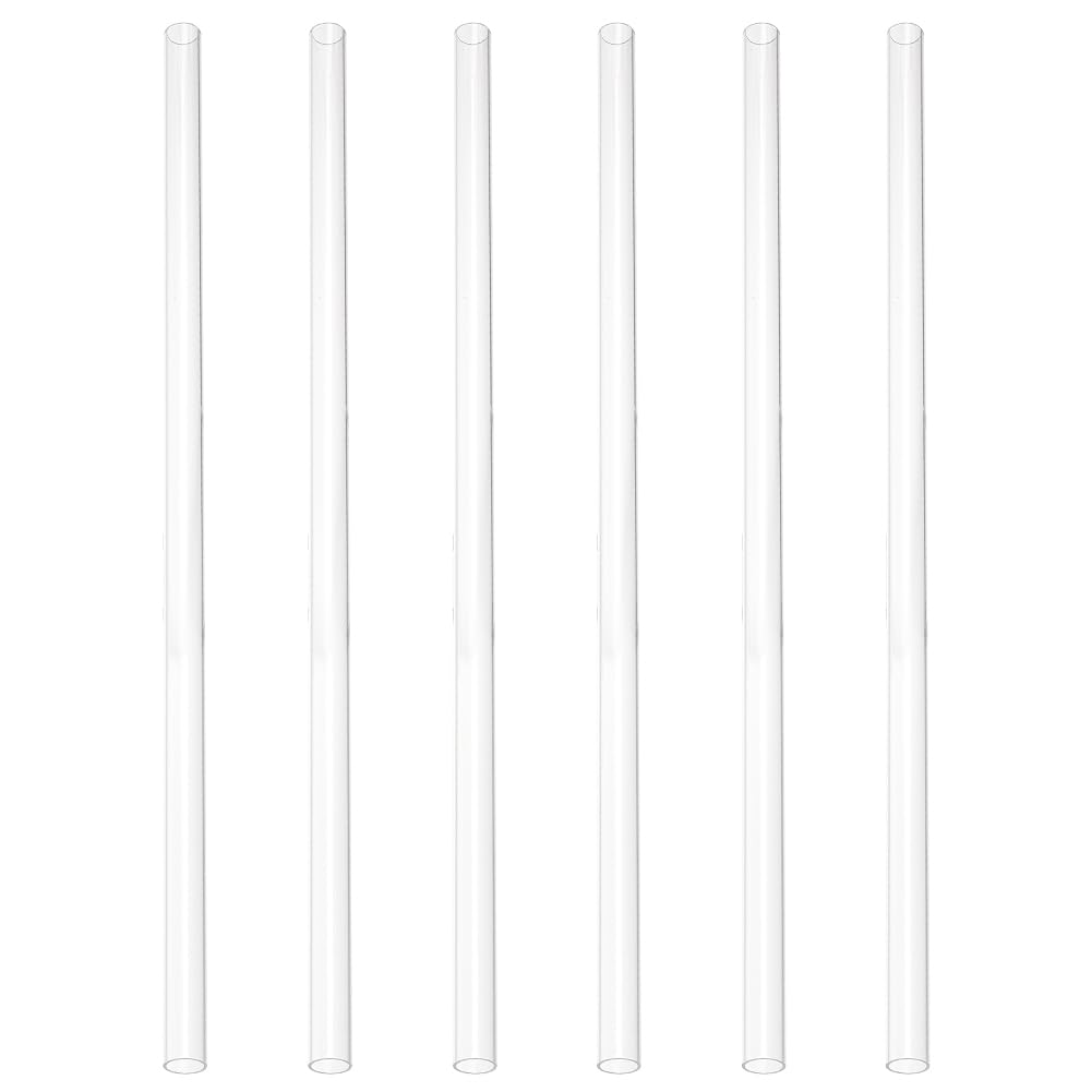 PH PandaHall 6 piezas tubo rígido acrílico transparente 35 cm 12 mm diámetro exterior 10 mm diámetro interior bricolaje iluminación