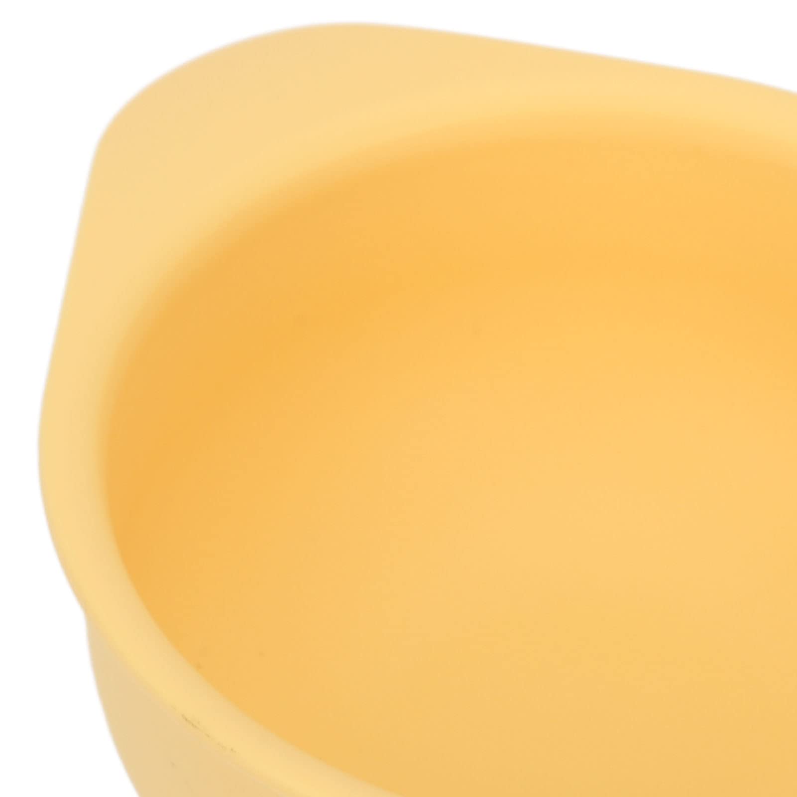 Bol en Silicone, Bol en Silicone pour Personnes âgées Résistant à la Chaleur pour Personnes Handicapées (Jaune)