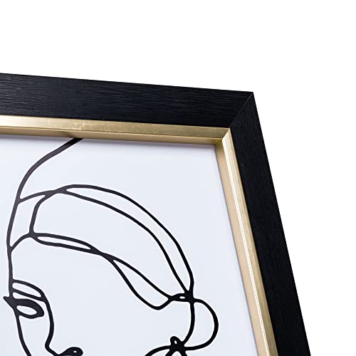 Artbyhannah 10 Pack 4X6 Black Gold Picture Frames Set With High Definition Glass For Table Top Display And Wall Mounting,Modern Photo Frame For Home Decor #TOP2