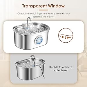 Cat Water Fountain Pet Water Fountain 3.2L/108oz Stainless Steel Pet Fountain Dog Water Dispenser with Water Level Window and LED Light, Ultra-Quiet Pump for Cats, Dogs, Multiple Pets Cat Water Fountain Pet Water Fountain 3.2L/108oz Stainless Steel Pet Fountain Dog Water Dispenser with Water Level Window and LED Light, Ultra-Quiet Pump for Cats, Dogs, Multiple Pets