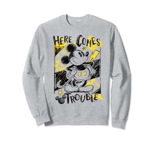 Sweat Mickey Mouse Here Comes Trouble le cadeau d'anniversaire parfait pour ados