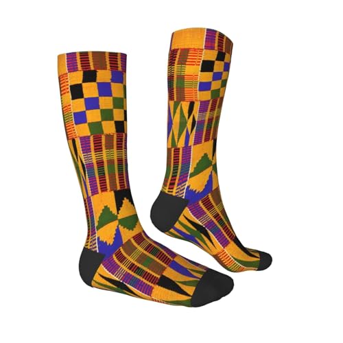 BREAUX Adorable Sloth Print Men'S And Women'S Color Clash Long Socks, 1 Pair, For Sports, Running And Traveling3