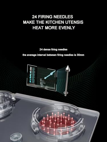 Image of 3000W Plasma Technology Electric Without Gas Flame Stove, Tempered Glass Cooktop, 16 Burner, Portable Built-In, Multiple Safety Features