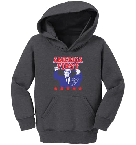 Haase Unlimited America First - Patriotic American Toddler/Youth Fleece Hoodie2