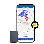 GPS Tracker, Mini 4G Car Tracker with SIM Card Real Time Tracking and Alarm Rechargeable Magnetic GPS Tracker Devices for Kids, Elderly, Luggage, Vehicles, 60 Days Long Standby, Unlimited Distance