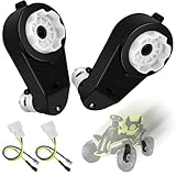 2 Pcs 24V Powered Wheels Motor Upgrade Gearbox for Ride On Toys 24v RS555 40000RPM High Speed Drive Engine Motor Upgrade Gearbox Replacement Parts