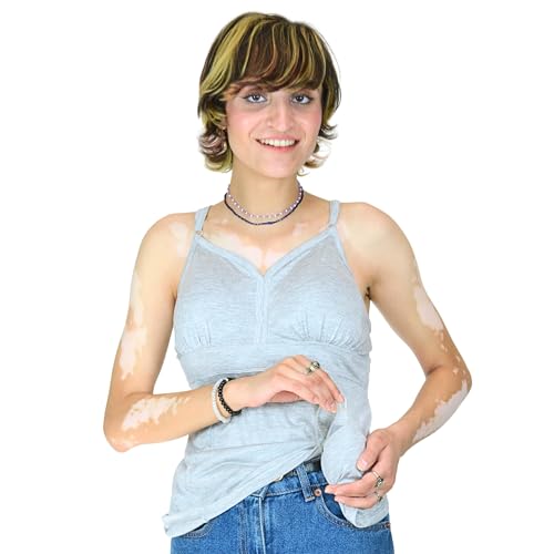 Image of Inspired Comforts Women's Mastectomy Camisole Top with Drain Pockets & Removable Bra Cups