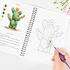 Watercolor Workbooks, 16 Colors Water Color Books Paint Set for Adults, Watercolor Coloring Book for Beginners, Water Color Workbook, 15 Beautiful Paintings for Beginners (Plants)