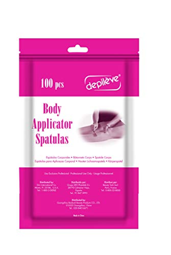 Depileve Wooden Body Applicators spatules jetables corps pour une application sans bavure