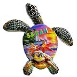 magnete 3d per frigorifero con tartaruga marina sabah malaysia souvenir turistico