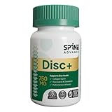 Disc+ Spinal Disc Health Supplement - Glucosamine, Chondroitin, Collagen, Vitamins & Trace Minerals – Supports Healthy Spinal Discs and Back - 60 Capsules - 100% Natural Ingredients Disc Plus