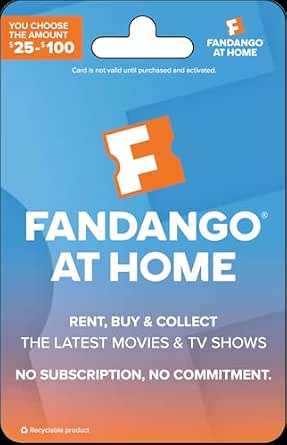 Fandango at Home Physical Gift Card - $50