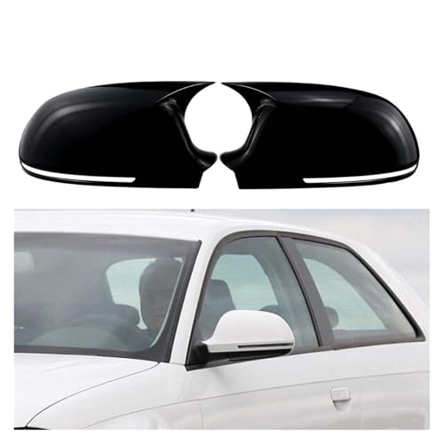 Coques de rétroviseur Audi A4 B8 et A3 8P en finition noir brillant haute qualité