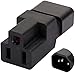 Toptekits Adapter Nema 5-15r to C14, IEC C14 Male to NEMA 5-15R Power Converter Adaptor