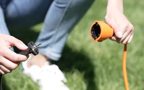 Goodyear - Cortacésped Eléctrico 1200W, Ancho de Corte 32 cm, Altura Ajustable 25/45/65 mm, Bolsa de 35L, Motor 3300 RPM, Ligero y Compacto, No Autopropulsado, Ideal para Jardines Pequeños - imagen 5