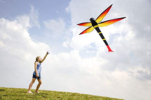 ZHUOYUE Dragonfly Kites for Kids and Adults, Single Line Kite Easy Flying for Outdoor, Nylon Fabric Best Kite with Flying Tool