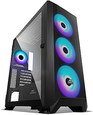 Amazon.in: Buy Ant Esports Crystal Z2 Mid-Tower Computer Case/Gaming ...