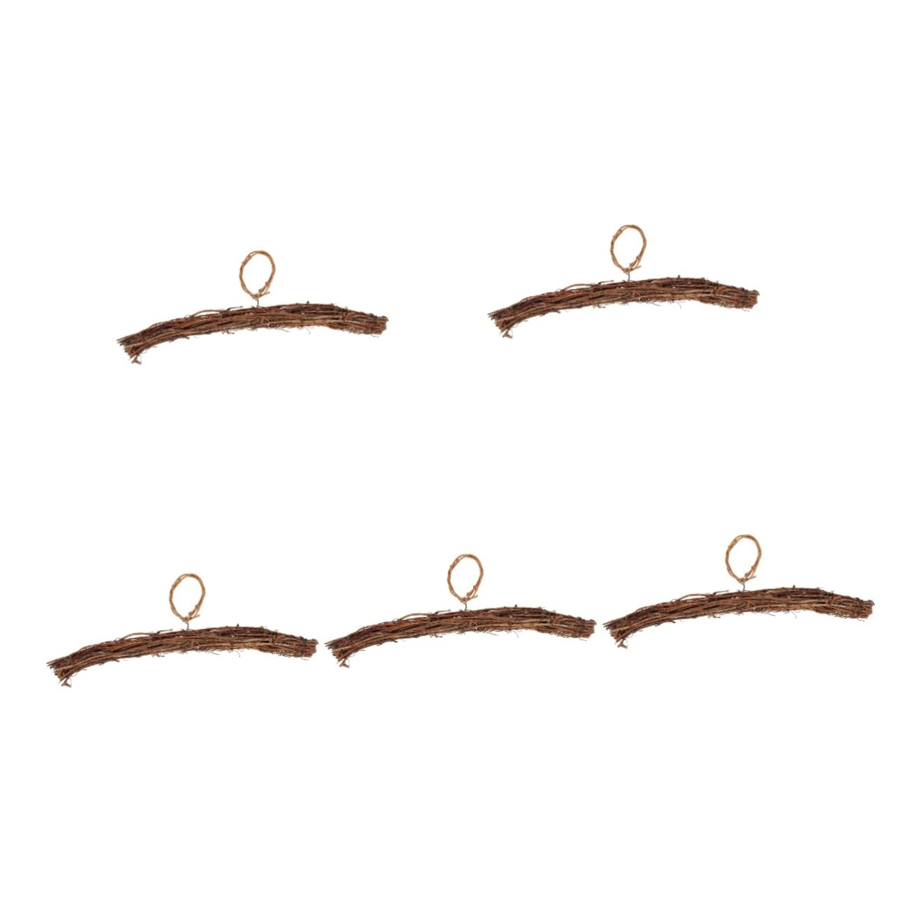 ULTECHNOVO 5piezas Guirnalda De Ratán para Decoración De Puertas y Eventos Marco Colgante Natural para Adornos De Casa y Fiestas Accesorios para Manualidades