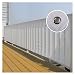 Siatka Ogrodzeniowa Balkonu Chłodnica Patio Konfigurowalny Z Przelotkami HDPE Ochrona Przed Słońcem do Zadaszenia Tarasu Ogrodowego Biały WYYZH (Color : White, Size : 1x3.6m)