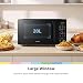 COMFEE' 20L Digital Solo Microwave Oven, 700W Black Countertop Microwave with 11 Power Levels, 6 Auto Menus, Defrost by Weight or Time,Child Lock,Speedy Cooking,Small for Kitchens,CMO-EM20L2NFPF(BK)