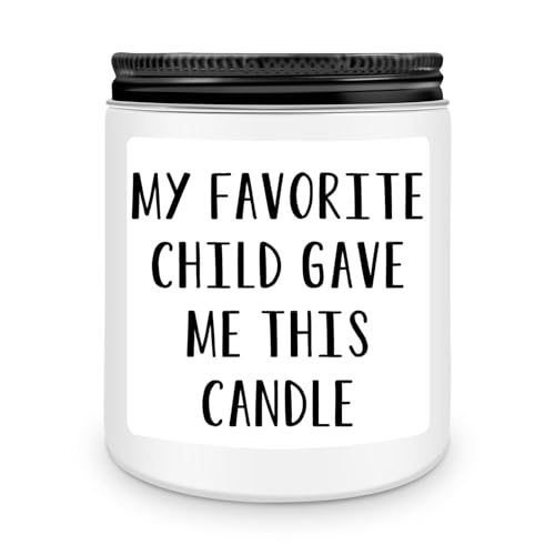 Image of Homsolver Gifts for Dad, Fathers Day Dad Gifts from Daughter Son, Dad Birthdy Gift, Gifts for Dad Who Wants Nothing-My Favorite Child Gave Me This Candle White