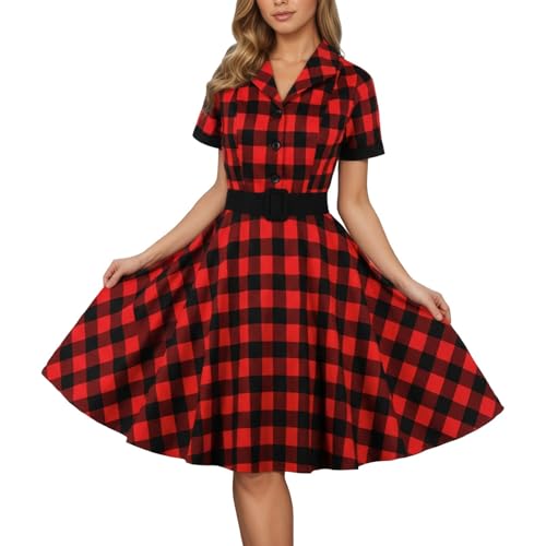 Robe pour bureau fête mariage style trapèze rétro chic pour femme moderne