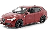modellini alfa romeo scala 1 43 Alfa Romeo Stelvio Bburago 15621086R Modello di Alfa Romeo, Scala 1:24, Colori assortiti