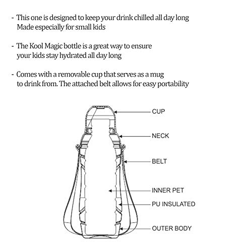 Image of Milton Kool Magic 600 Kids Insulated School Bottle, 520 ml, Blue