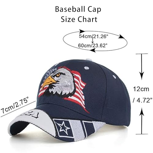 Image of Patriotic-USA-Eagle-Baseball-Caps-Woman-Man-Sun-Hat for 4th-July