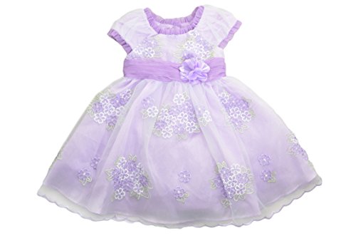 Jona Michelle Girls 2-6X Cap Sleeve Party Dress, Purple, - Want It All