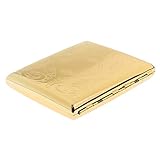  MagiDeal Golden Zigarettenschachtel, Zigarettenbox, Packungsetui, Zigarettenetui, Zigarettenhülle