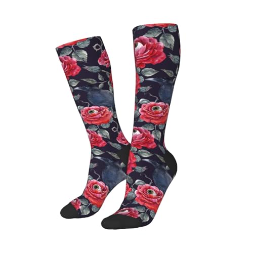 Image of Knee High Socks for Women Girls Fashion Women's Festival Stockings for Casual Running Work Travel
