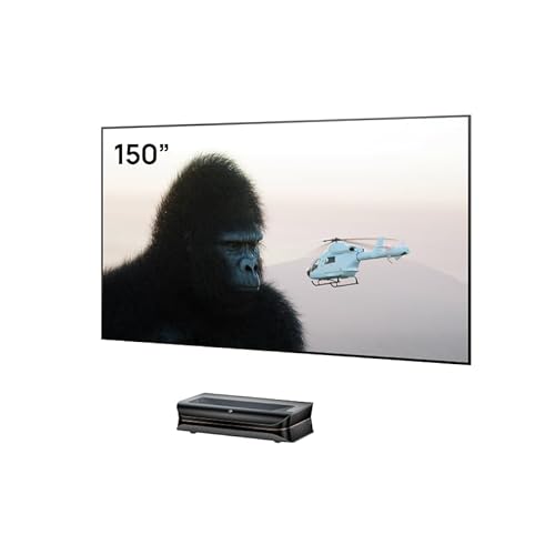 Image of AWOL VISION LTV-3000 Pro 4K UHD Ultra Short Throw Triple Laser Projector&150-inch Wall Mount Projector Screen Bundle