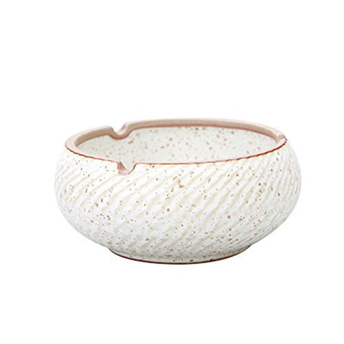 frjjthchy originalidad cerámica cenicero resistente al viento gran capacidad de mesa de fumar cenicero