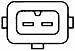 HELLA 6PU 009 163-221 Generador de impulsos, cigüeñal - 12V - 2polos
