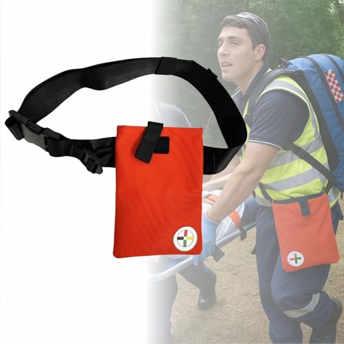 Image of Triage Tape Belt Pack - First Aid Essential Tape Organizer Bag for Emergency Rescue, Disaster First Responder, EMTs, CERT, Outdoor