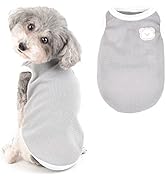 Ranphy Waffle Dog T-Shirt for Small Girls Boys Bear Puppy Sleeveless Clothing Small Cat Apparel S...