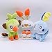 LUOYEPIAO Bambola Peluche Peluche 3 Pezzi/Set, Scudi di riempimento Grookey Sobble Scorbunny Doll Toy, 25 cm.