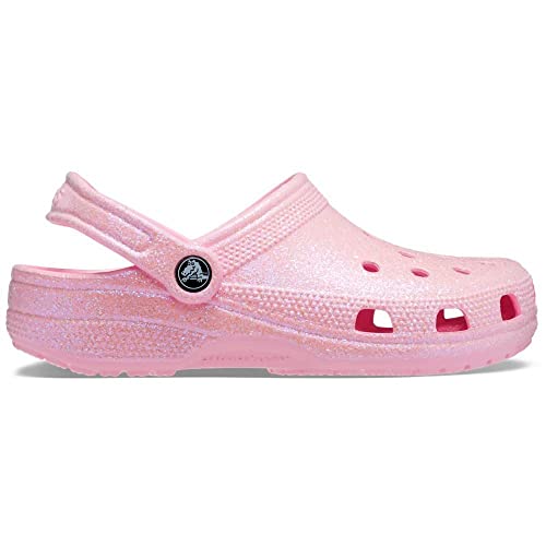 Image of Crocs Unisex-Adult Classic Sparkly Clog, Metallic and Glitter Shoes, Flamingo, 8 Men /10 Women