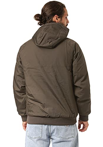 Volcom Men's Hernan Teflon 5K Heavy Weight Hooded Jacket, Lead, Small #TOP1