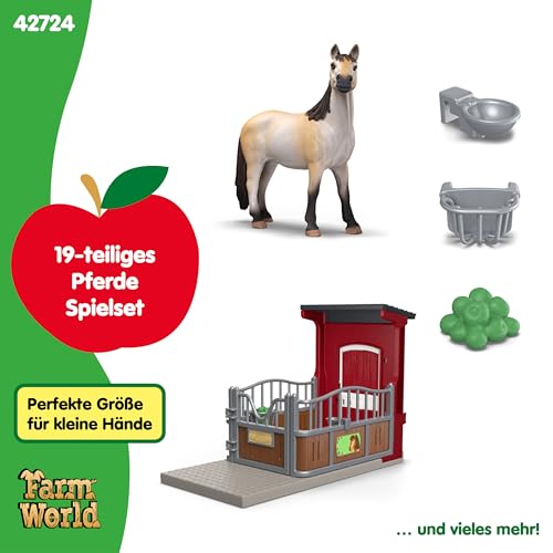 schleich Farm World | Ponybox mit Mustang Stute 42724 | 19 Teile – Ansicht 5