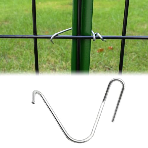 T-Post Clips Galvanized Steel Fence Clips 250 PCS 10 Gauge Convenient and Fast Installation Pre-Cut Fence Ties for T-Posts/U-Posts